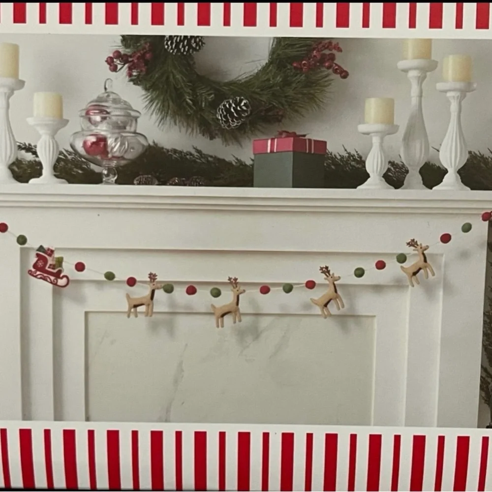 Gingerbread and Peppermint Garland